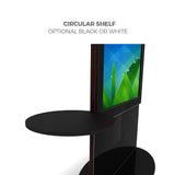 Makitso Blade 50" Pro Digital Signage Kiosk with circular shelf